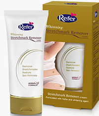 รูปภาพของ Refer Whitening Stretchmark Remover Cream 50g รีเฟอร์ ไวท์เทนนิ่ง สเทรชมาร์ค รีมูฟเวอร์ ครีม